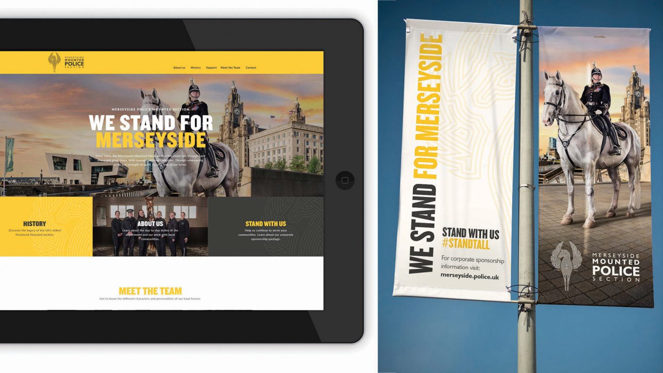 MMPS - tablet website and public space banners